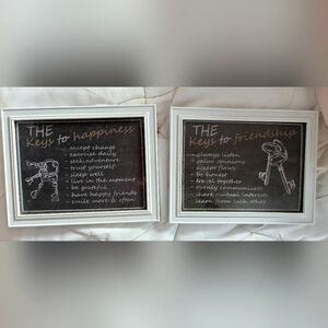 White Framed Wall Art Set